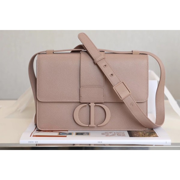 Montaigne palm print cow leather flap bag